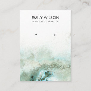 Carte d'affichage Emerald Green Silver Agate