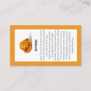 Carte d'affichage en cristal d'ambre signifiant bi