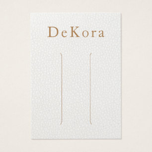 Carte d'affichage en cuir blanc à vis multiples