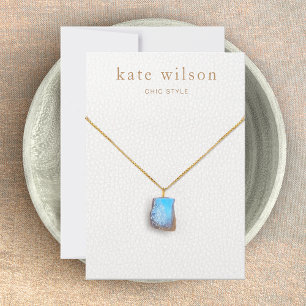 Carte d'affichage en cuir blanc (image)