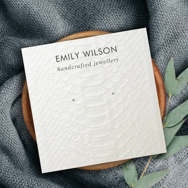 CARTE D'AFFICHAGE EN CUIR BLANC TEXTURE ÉTUDIANT (Créateur téléchargé)