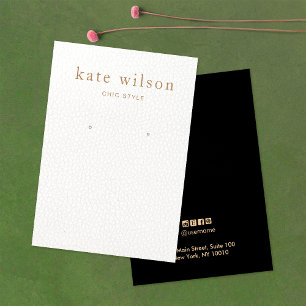 Carte d'affichage en cuir noir blanc (image)