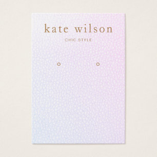 Carte d'affichage en cuir rose Ombre Lavender