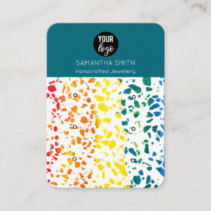 Carte d'affichage en mosaïque de Terrazzo Colorful