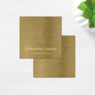Carte d'affichage Faux Gold Metal Texture Bijoux