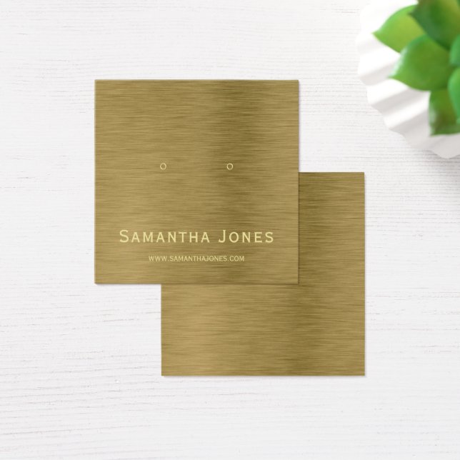 Carte d'affichage Faux Gold Metal Texture Bijoux (Bureau)