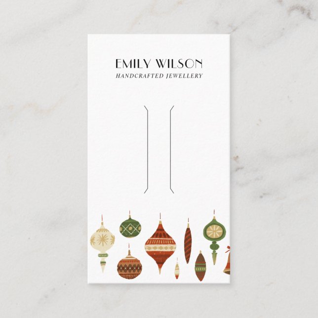 CARTE D'AFFICHAGE FESTIVE CHRISTMAS ORNAMENT HAIR  (Devant)