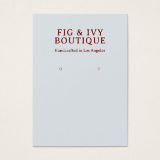 Carte d'affichage Fig & Ivy Earring