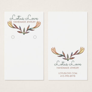 Carte d'affichage fleurie Lily oreille bijoux fleu