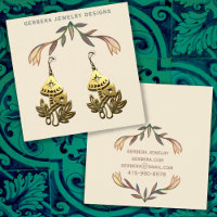 Carte d'affichage fleurie Lily oreille bijoux fleu