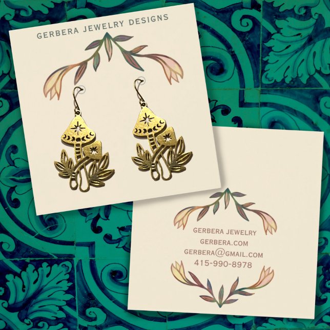 Carte d'affichage fleurie Lily oreille bijoux fleu (Créateur téléchargé)