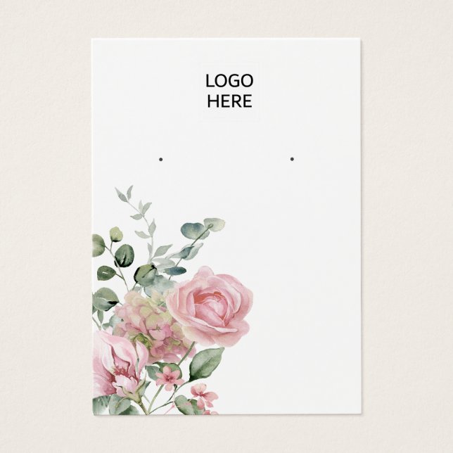 Carte d'affichage florale moderne et élégante (Devant)