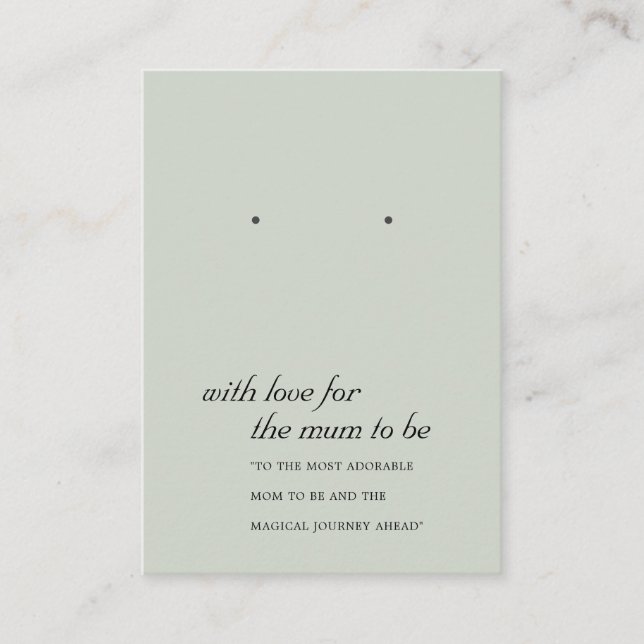 CARTE D'AFFICHAGE GRAY GREEN MUM À RECEVOIR (Devant)