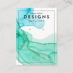 Carte d'affichage Green Blue Gold tendance