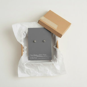 Carte d'affichage gris plat simple