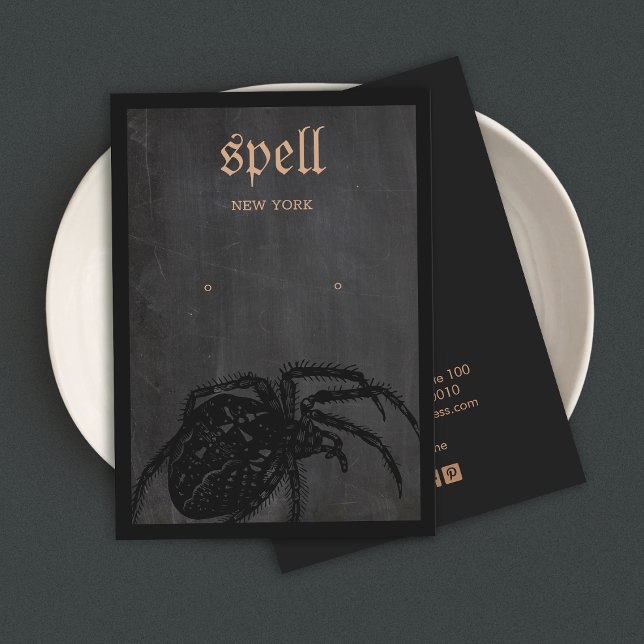 Carte d'affichage Halloween Araignée de thème orei (Créateur téléchargé)