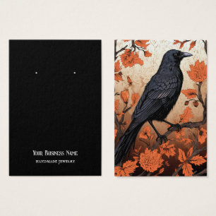Carte d'affichage Halloween Crow Raven