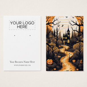 Carte d'affichage Halloween Haunted House