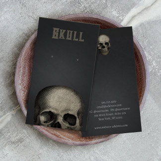 Carte d'affichage Halloween Skull Thème oreille