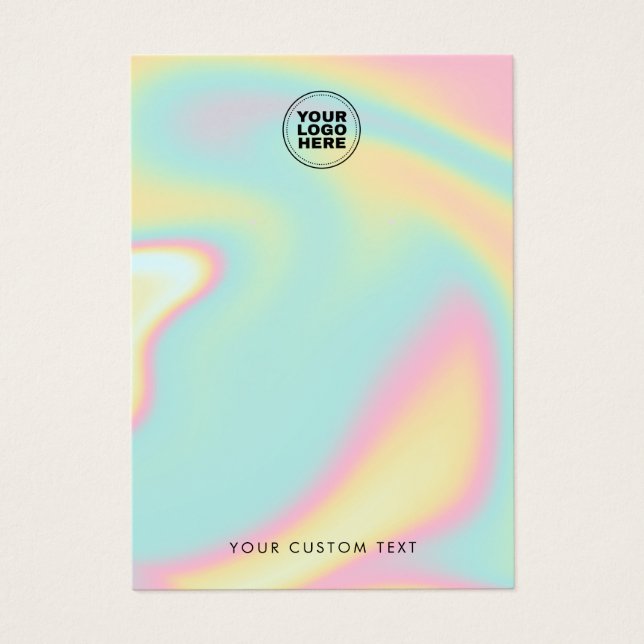 Carte d'affichage Holographique moderne (Devant)