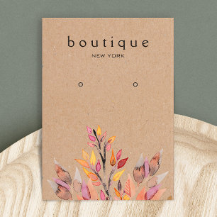Carte d'affichage Kraft Earthy Earring