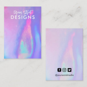 Carte d'affichage Lavender Faux Holo