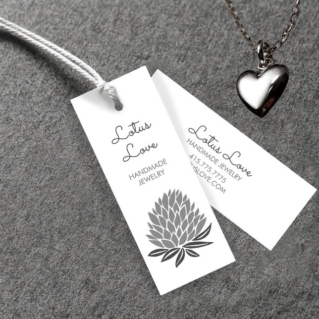 Carte d'affichage Lotus Fleur HangTag Bijoux (Lotus Flower Hang Tag Price Tag Jewelry Clothing Display Card
)