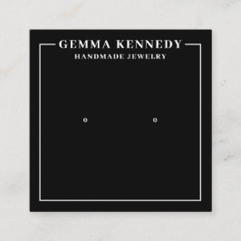 Carte d'affichage minimaliste en noir et blanc