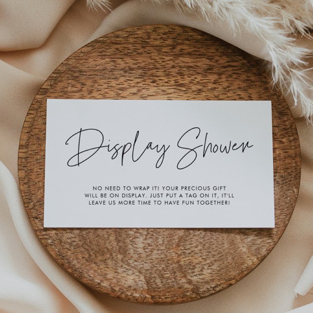 Carte d'affichage minimaliste moderne (Créateur téléchargé)