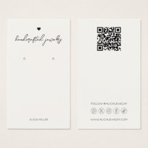 Carte d'affichage minimaliste moderne pour oreille