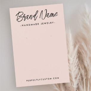 Carte d'affichage moderne à oreille rose pâle