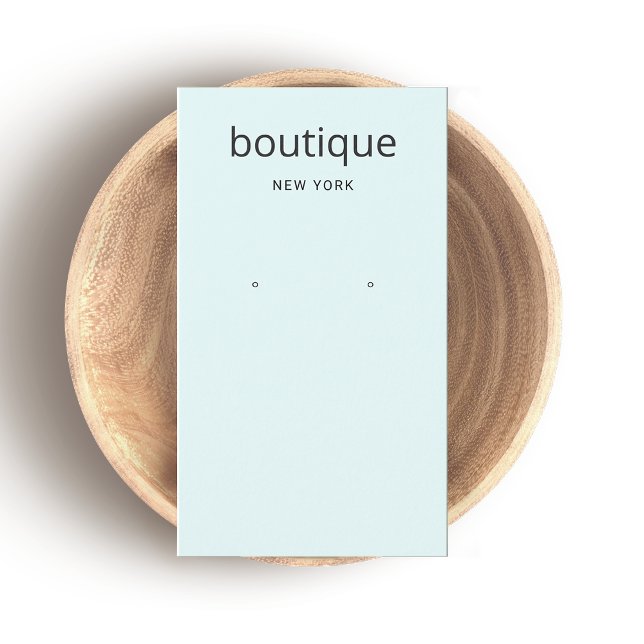 Carte d'affichage moderne Aqua Blue Long oreille (Créateur téléchargé)