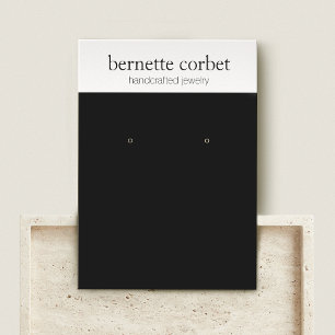 Carte d'affichage moderne Black Jewelry Designer