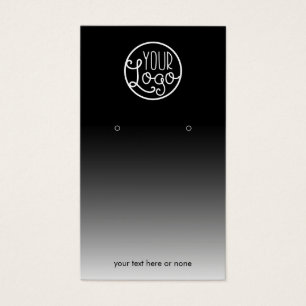 Carte d'affichage moderne Black Ombre Votre logo B