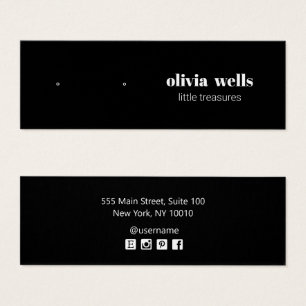 Carte d'affichage moderne Black Stud