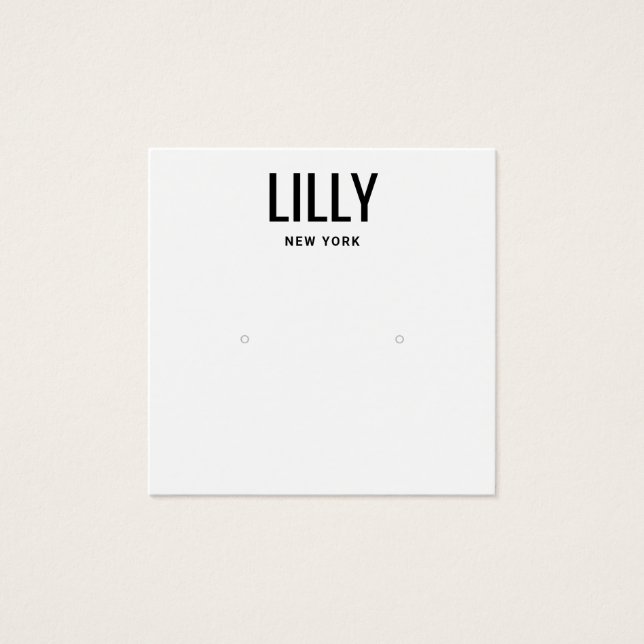 Carte d'affichage moderne Black White Stud (Devant)