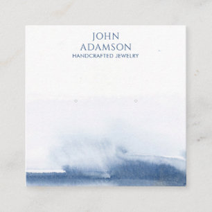 Carte d'affichage moderne bleu minimal à oreille A