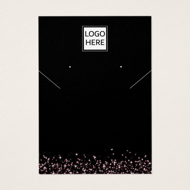 Carte d'affichage moderne Elegant bijoux personnal (Devant)