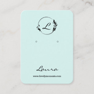 Carte d'affichage moderne en noir et bleu