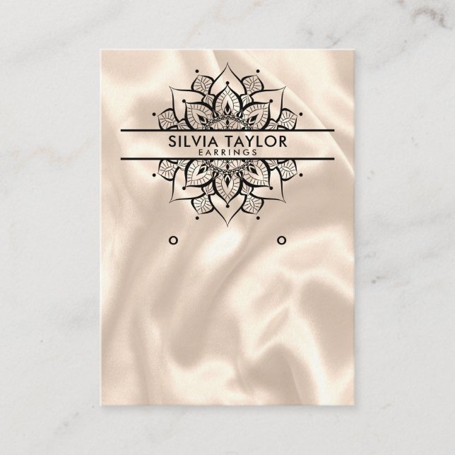 Carte d'affichage moderne Mandala Earring (Devant)