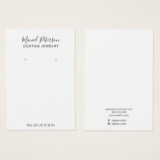 Carte d'affichage moderne pour bijoux à oreille si