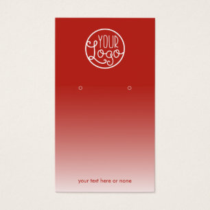 Carte d'affichage moderne Red Ombre Votre logo Bou