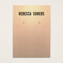 Carte d'affichage moderne Subtle Rose Gold