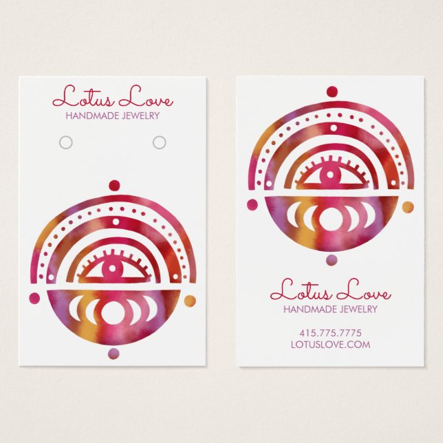 Carte d'affichage Mystic Moons Elevant Collier Bij (Devant & derrière)