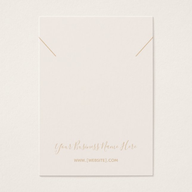 Carte d'affichage Pendentif du collier de champagn (Devant)