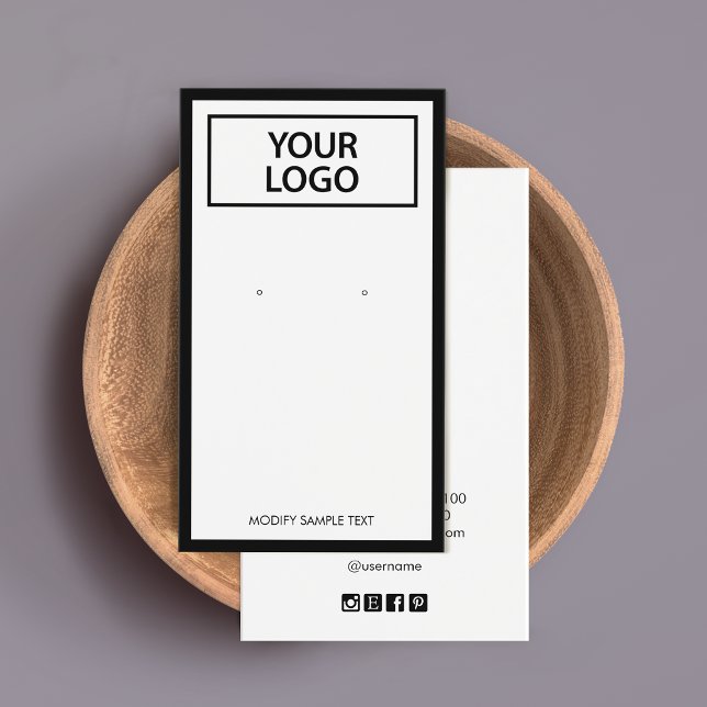 Carte d'affichage personnalisée Ajouter un logo Bo (Créateur téléchargé)