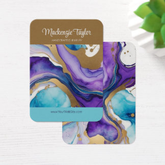 Carte d'affichage personnalisée en marbre violet