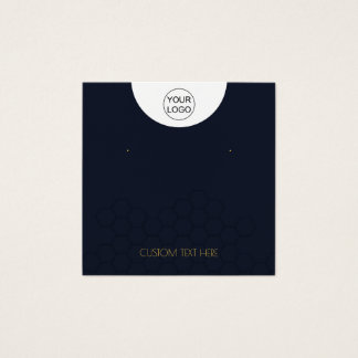 Carte d'affichage personnalisée Logo et collier de