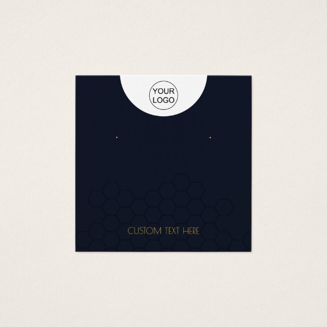 Carte d'affichage personnalisée Logo et collier de (Devant)