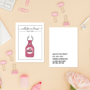 Carte d'affichage Porte - clé Curseur noir simple